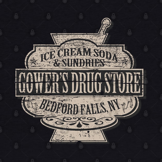 Gower's Drug Store Distressed by PopCultureShirts